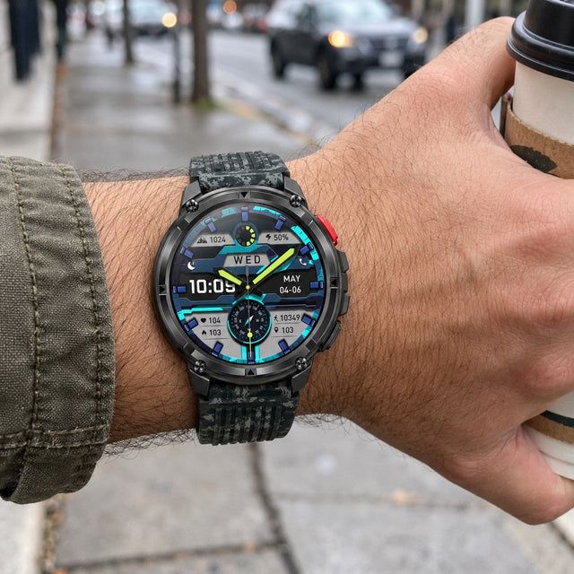 Brakmoor Titan Pro — Rugged Tactical Smartwatch for the Outdoors
