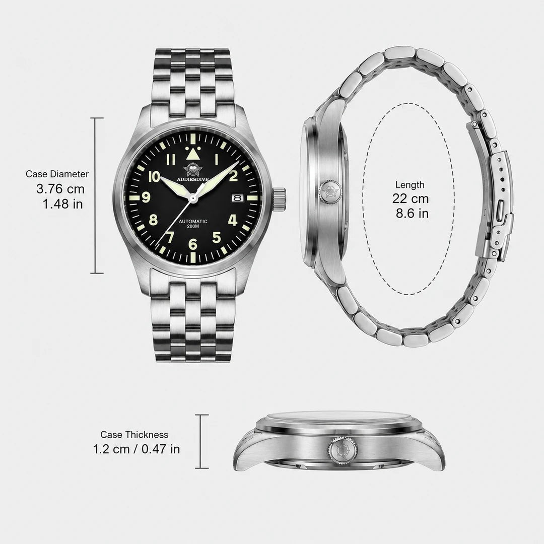 Brakmoor Automatic 200M — Sapphire Dive Watch with Japanese NH35A Movement