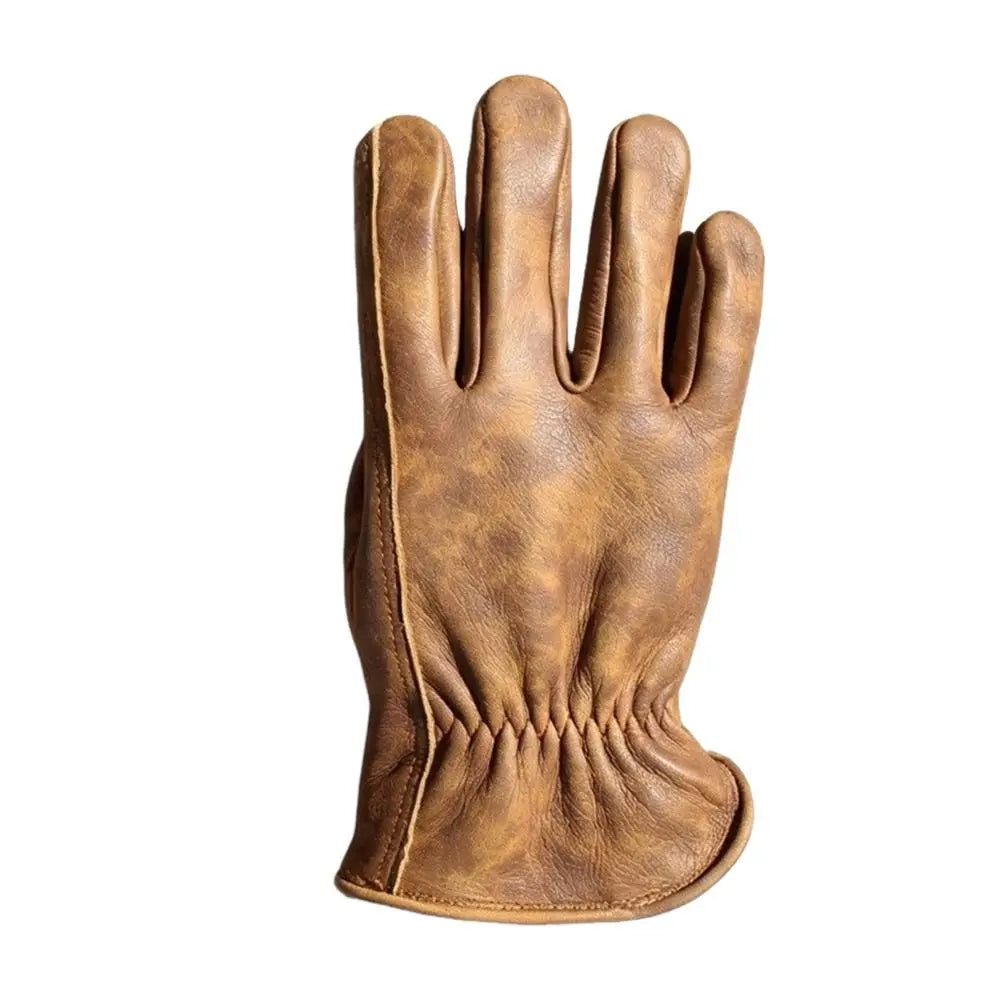 Anti-Slip Tie-Dye Brown Retro Gloves