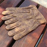 Anti-Slip Tie-Dye Brown Retro Gloves