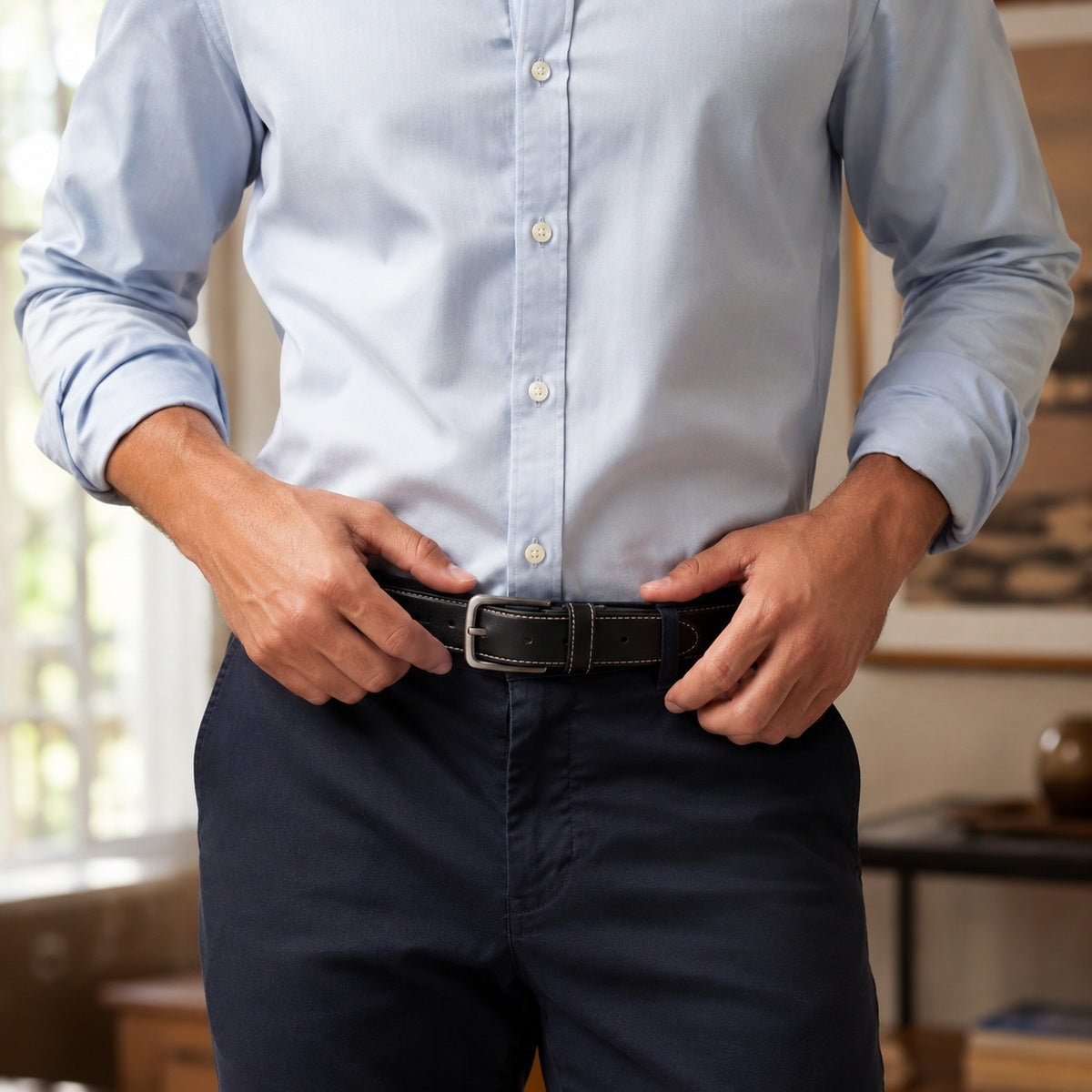 Smooth Finish Leather Premium Belt