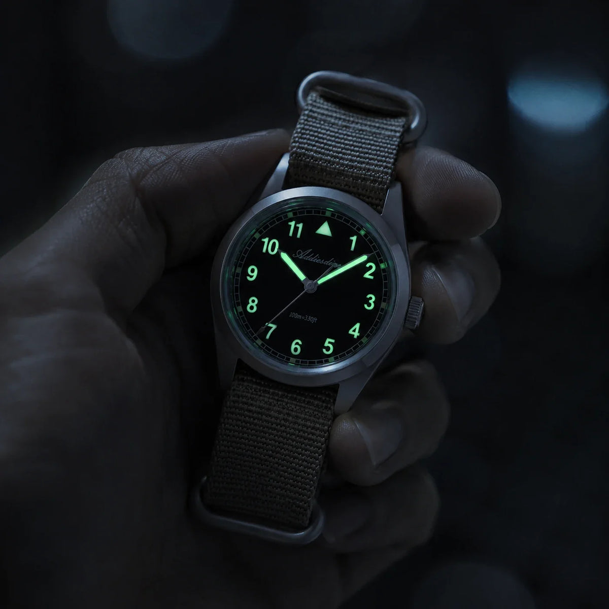 Brakmoor Watch 3.8 — Compact Field Watch, 100M Water Resistant