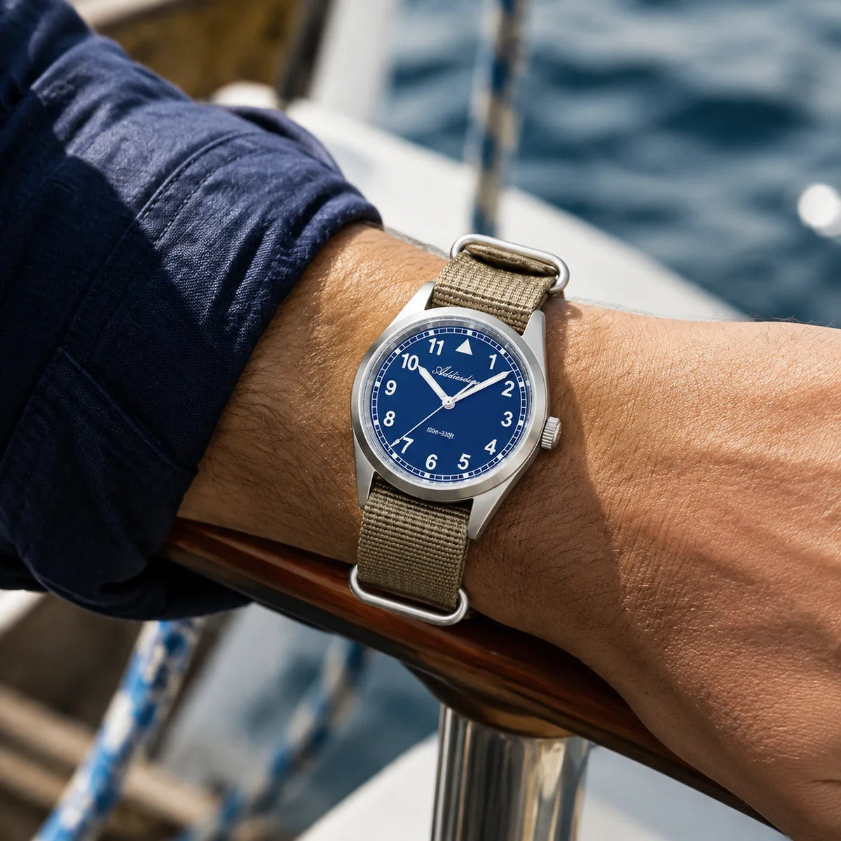 Brakmoor Watch 3.8 — Compact Field Watch, 100M Water Resistant