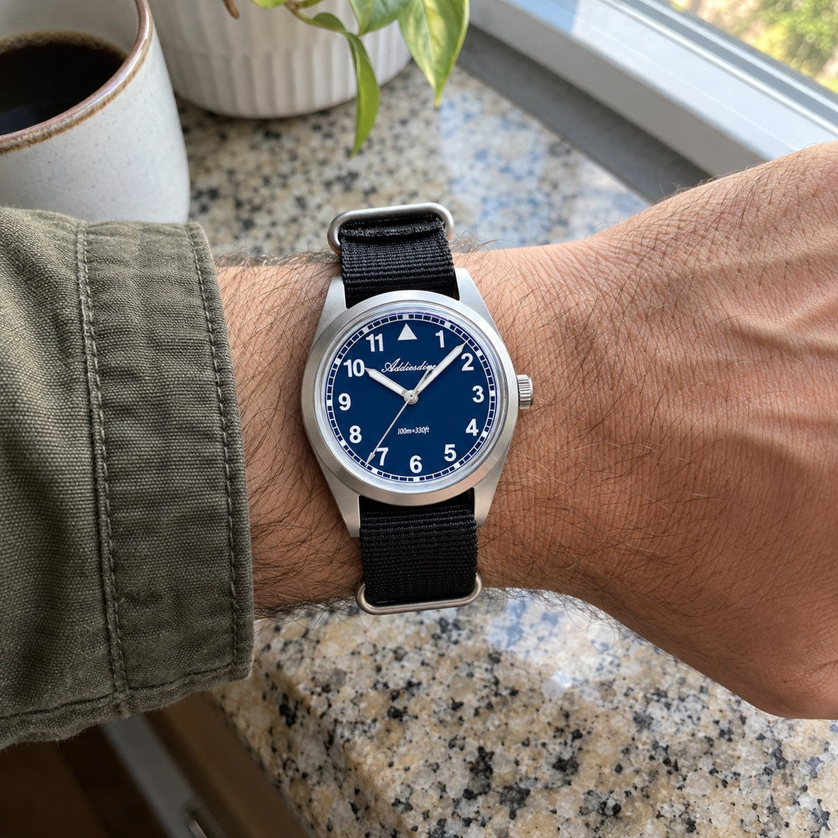 Brakmoor Watch 3.8 — Compact Field Watch, 100M Water Resistant