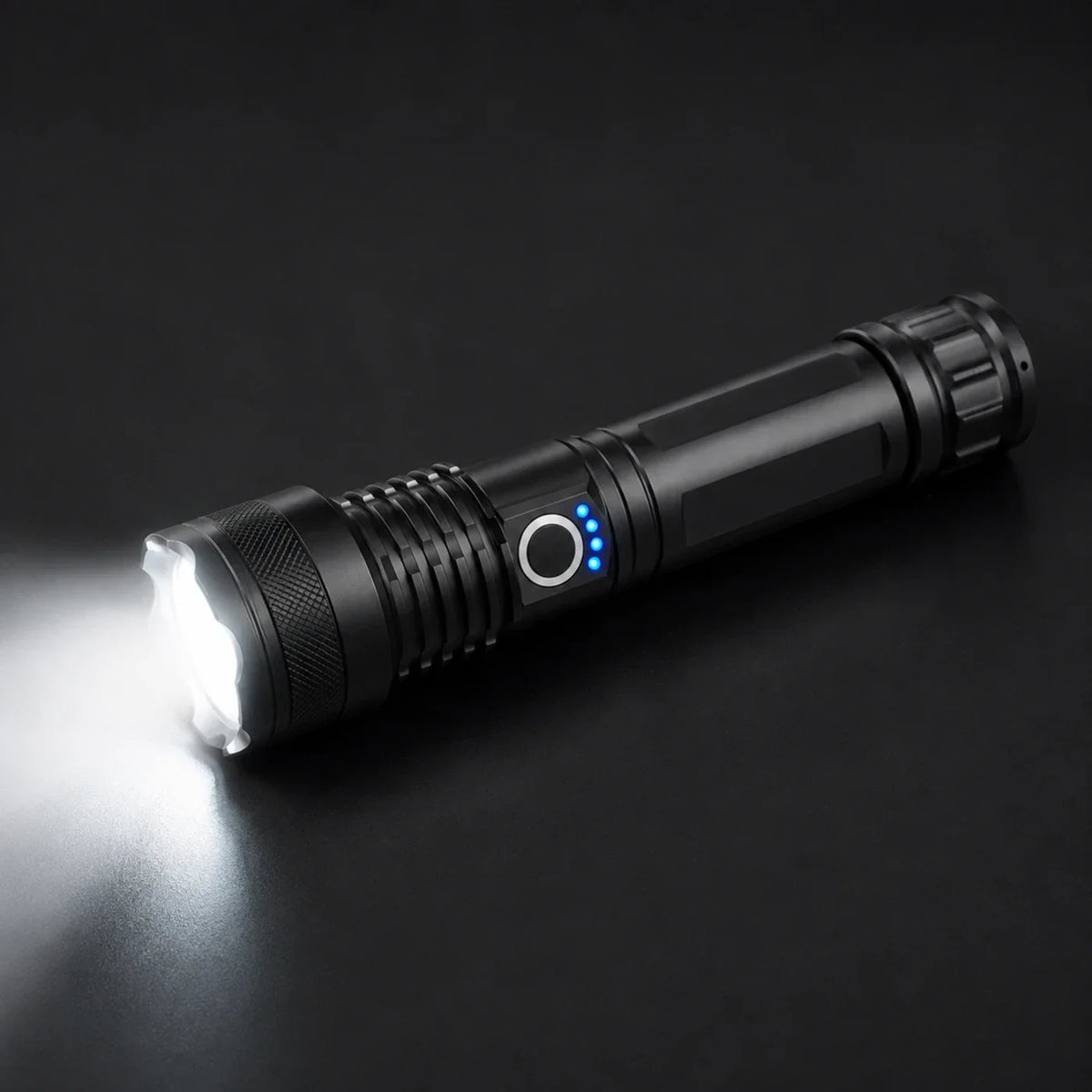 Long Range Waterproof Rechargeable LED Flashlight