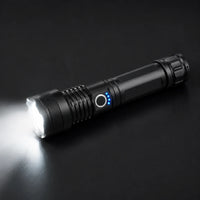 Long Range Waterproof Rechargeable LED Flashlight