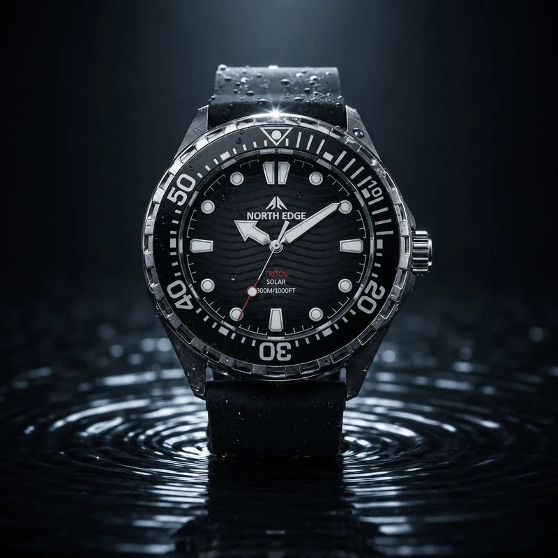 Brakmoor Quartzo 300 — Light-Charged 30ATM Dive Watch