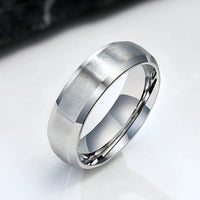 Valor Ring — Brushed Titanium Steel Ring for Everyday Strength
