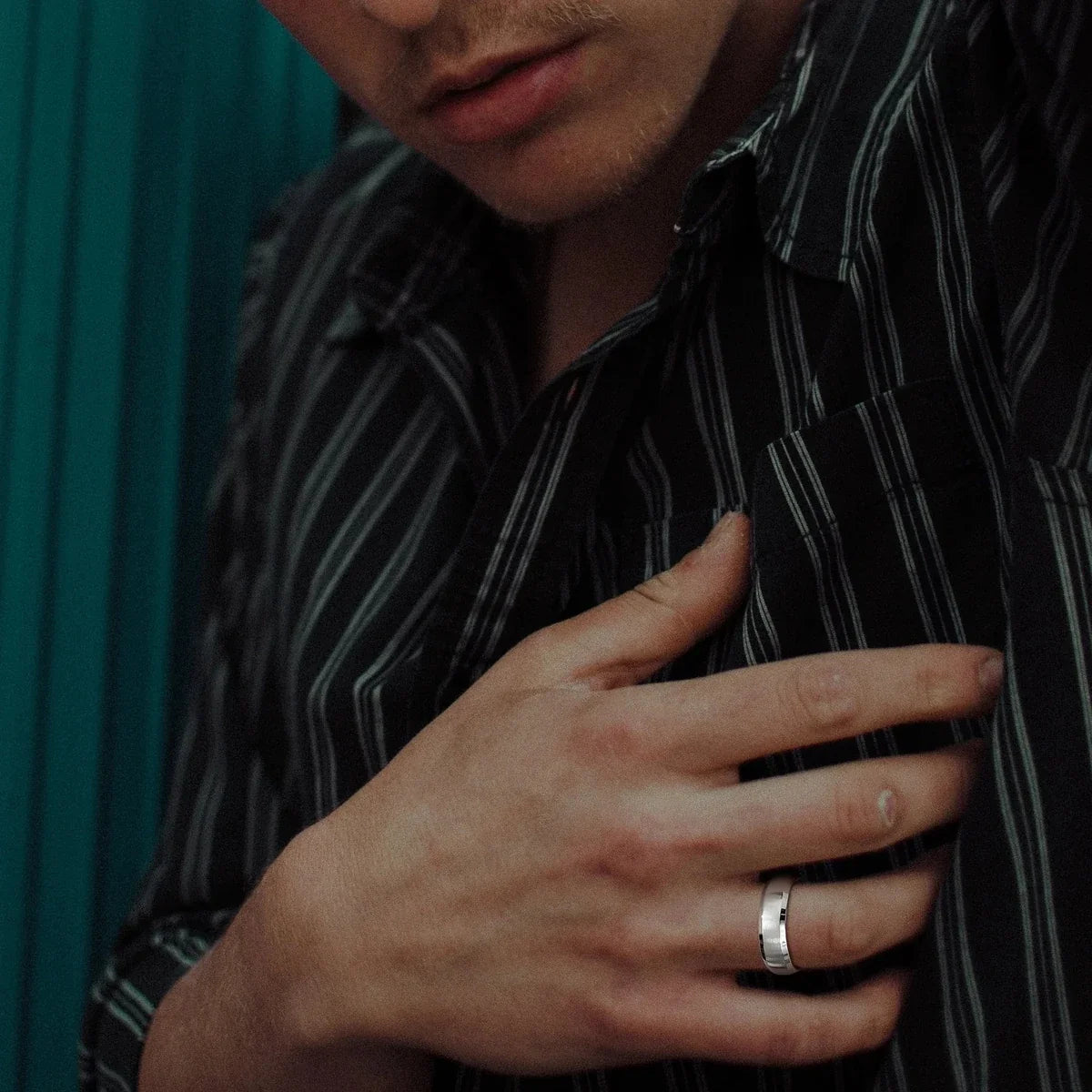 Valor Ring — Brushed Titanium Steel Ring for Everyday Strength
