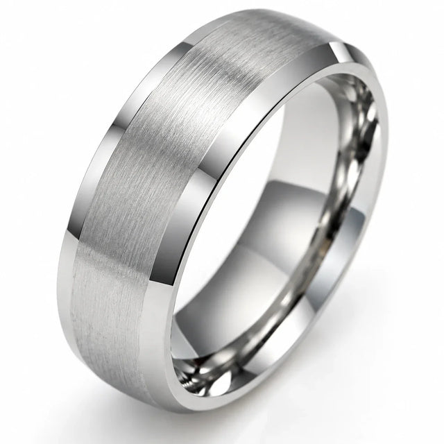 Valor Ring — Brushed Titanium Steel Ring for Everyday Strength