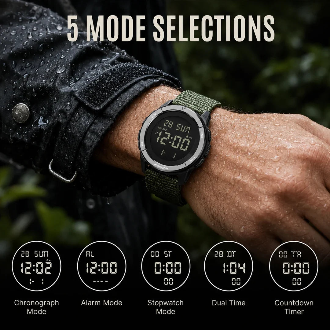 Brakmoor Watch 45 — Carbon Fiber Digital Watch for the Toughest Trails