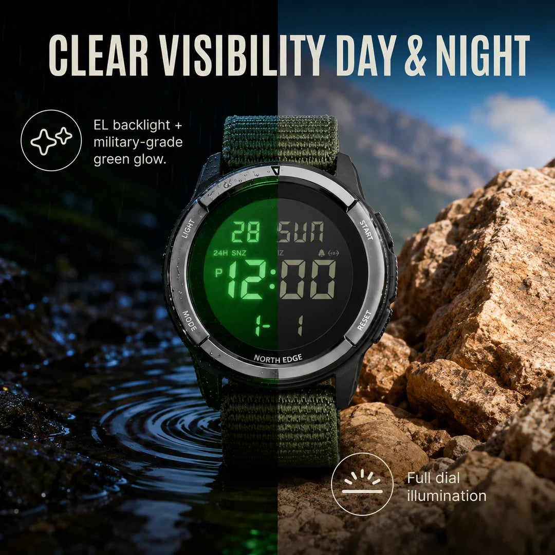 Brakmoor Watch 45 — Carbon Fiber Digital Watch for the Toughest Trails