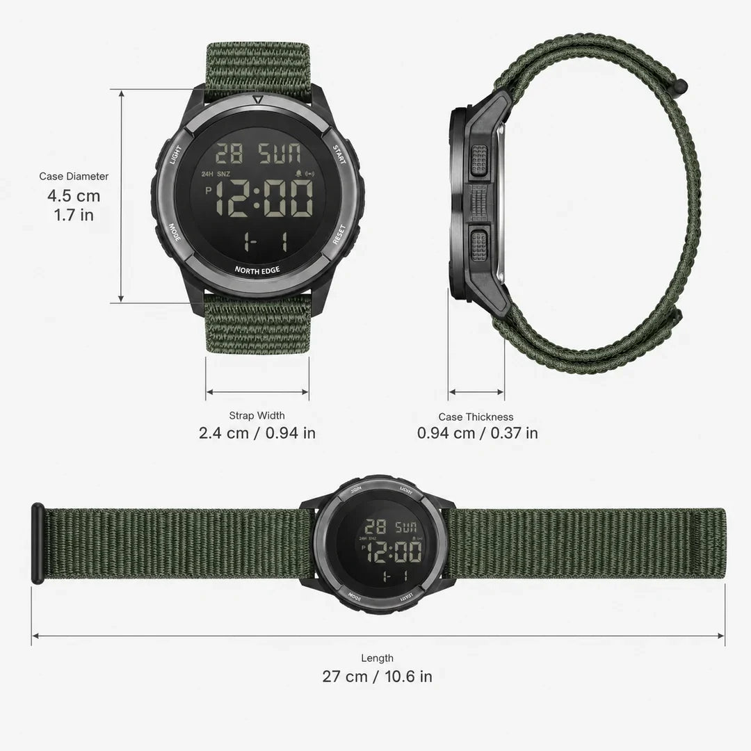 Brakmoor Watch 45 — Carbon Fiber Digital Watch for the Toughest Trails