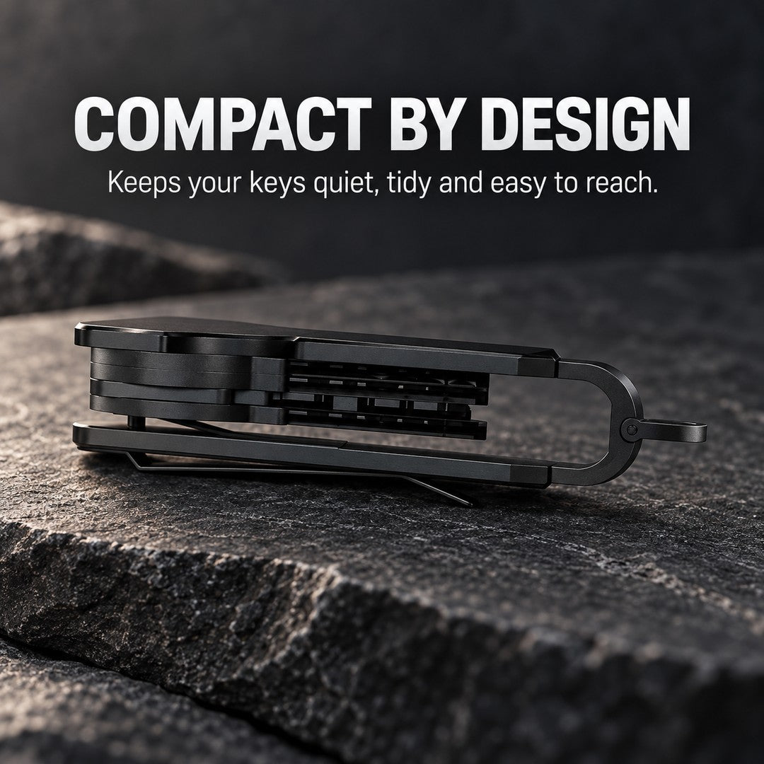 BrakShield Organizer — Compact Metal Key Organizer for Tactical Everyday Carry
