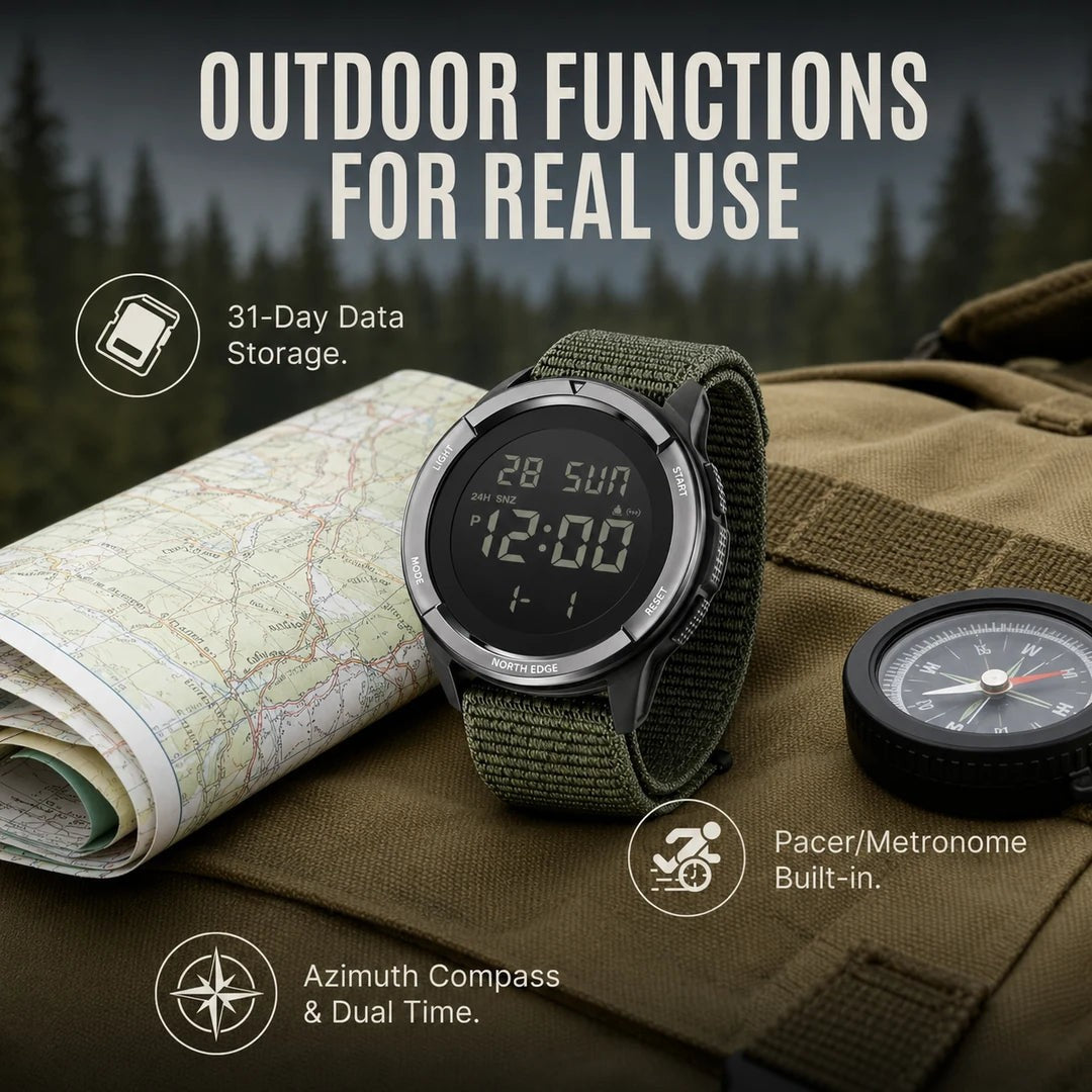 Brakmoor Watch 45 — Carbon Fiber Digital Watch for the Toughest Trails